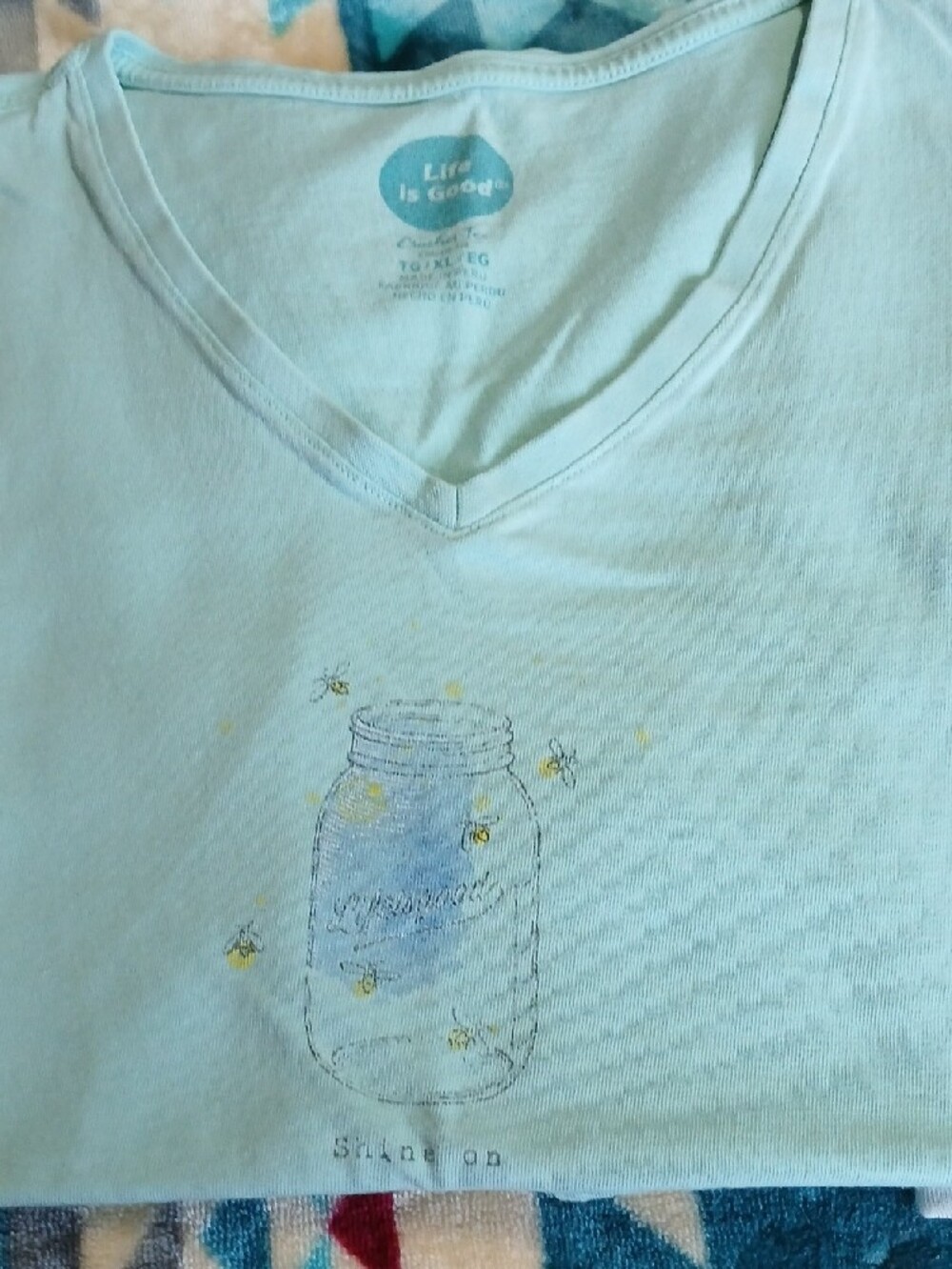 Life Is Good Bundle Women's Tops in Light Blue and Mint - Picture 2 of 8